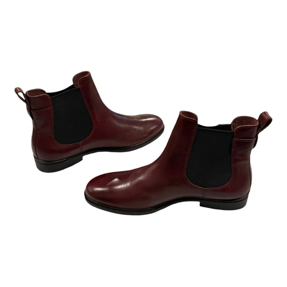 ECCO Women’s Leather Chelsea Ankle Boots Size 9-9.5 - Picture 4 of 11